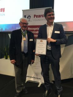 Professor Mike Miller and Tony Clark